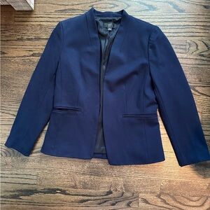 J. Crew Navy Collarless Blazer - Size 10
